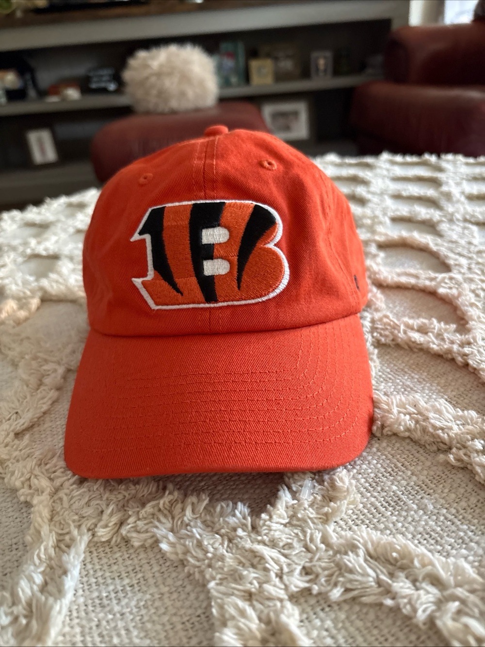 Orange NFL Cincinnati Bengals 47 Brand Cleanup Adjustable Dad Cap OSFA